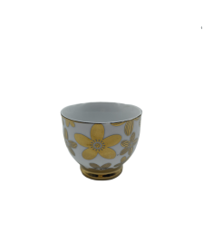 Gold Flower Porcelain Tea Cup,Coffee Cup With Gold Rim