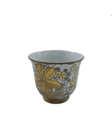 Gold Flower Porcelain Tea Cup,Coffee Cup With Gold Rim
