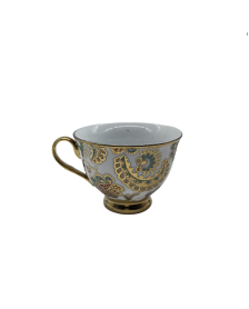 Garden Insect Porcelain Tea Cup,Coffee Cup With Gold Rim