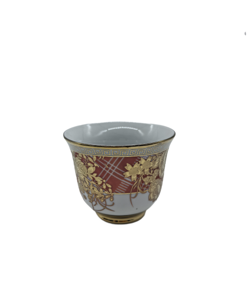 Gold Flower Porcelain Tea Cup,Coffee Cup With Gold Rim