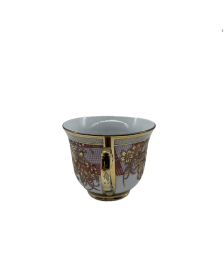 Gold Flower Porcelain Tea Cup,Coffee Cup With Gold Rim