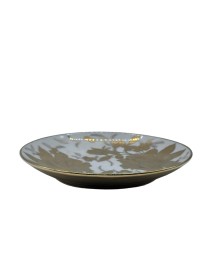 Gold Rose Porcelain Saucer With Gold Rim,Plate For TeaCups