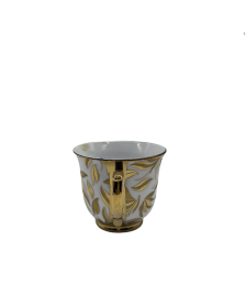 Gold Leaf  Porcelain Tea Cup,Coffee Cup With Gold Rim