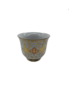 Gold Vine Porcelain Tea Cup,Coffee Cup With Gold Rim