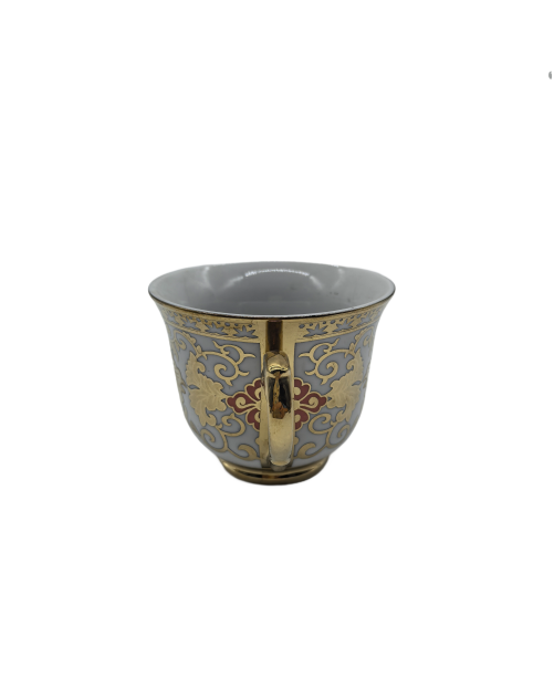 Gold Vine Porcelain Tea Cup,Coffee Cup With Gold Rim