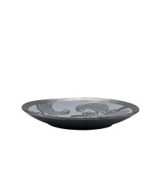 Porcelain Saucer With Flora Embossed Design,Plate For TeaCups