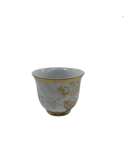 Country Rose Porcelain Tea Cup,Coffee Cup With Gold Rim