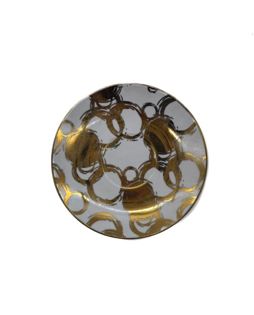 Euro Style Porcelain Tea Cup And Saucer Set,Coffee Cup With Gold Rim