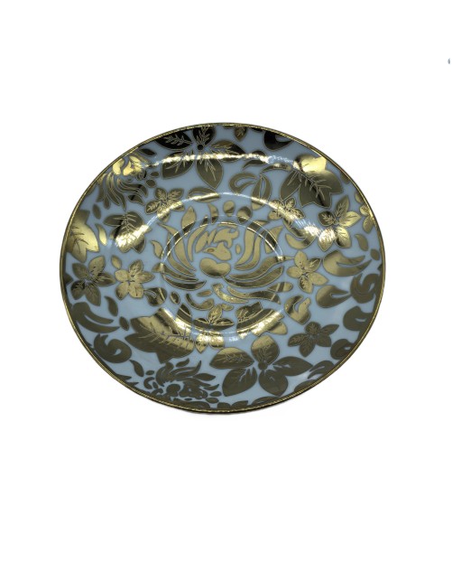 Gold Leaf Porcelain Tea Cup And Saucer Set,Coffee Cup With Gold Rim