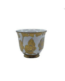 Gold Flower Porcelain Tea Cup,Coffee Cup With Gold Rim