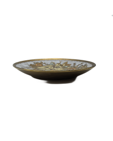 Yellow Sunflower Porcelain Saucer With Gold Rim,Plate For TeaCups