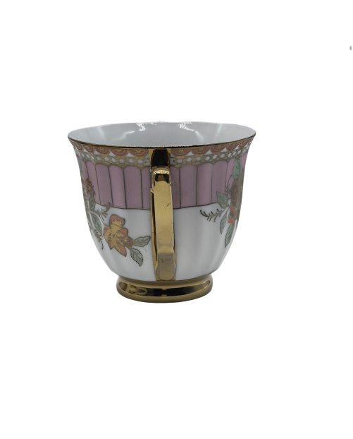 Court Style Porcelain Tea Cup,Coffee Cup With Gold Rim