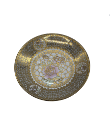 Court Style Porcelain Saucer With Gold Rim,Plate For TeaCups