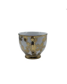Gold Flower Porcelain Tea Cup,Coffee Cup With Gold Rim